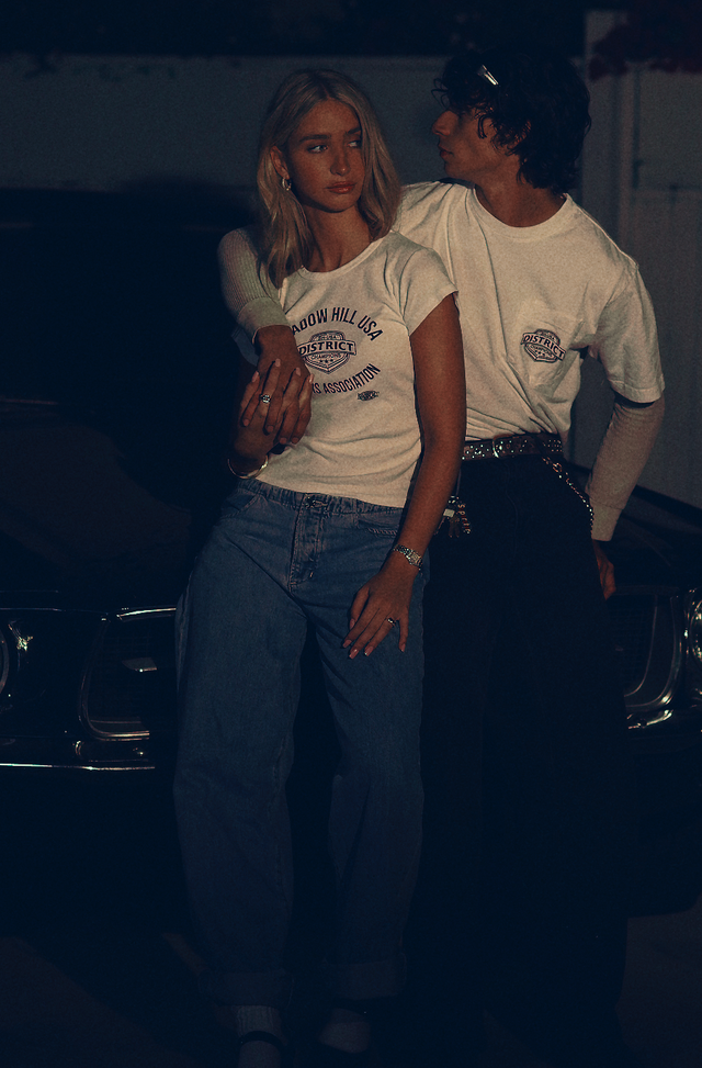 Vintage White District Champion Baby Tee