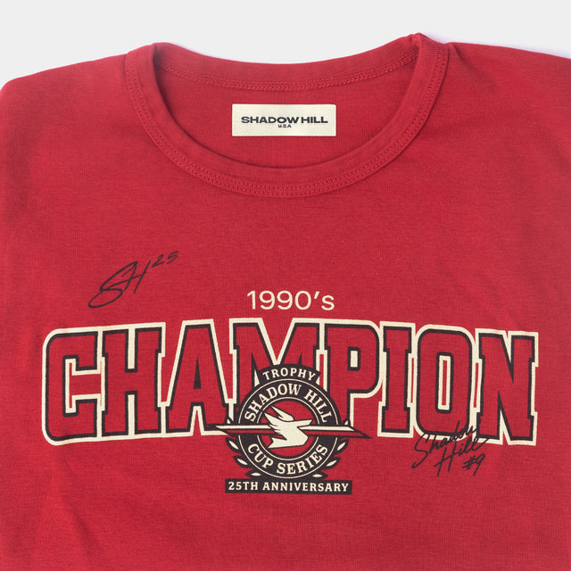 Vintage Red Champion Baby Tee