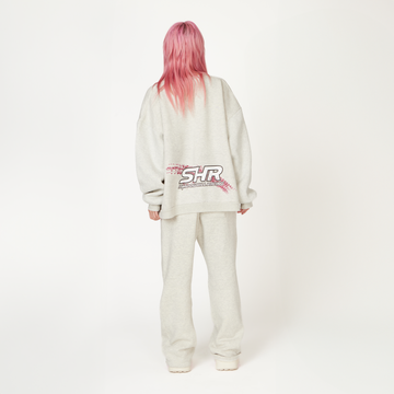Dove Grey SHR Racing Crewneck - ShadowHillUSA
