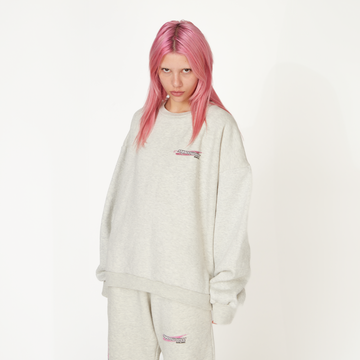 Dove Grey SHR Racing Crewneck - ShadowHillUSA