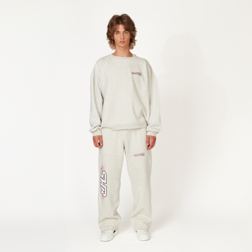 Dove Grey SHR Racing Crewneck - ShadowHillUSA