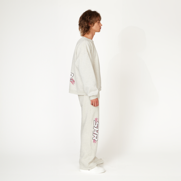 Dove Grey SHR Racing Crewneck - ShadowHillUSA