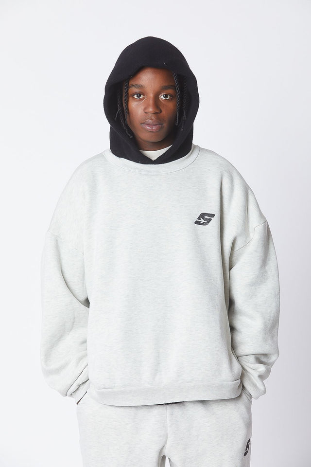 ASH AIR RACING REVERSE COLLAR CREWNECK