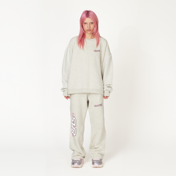Dove Grey SHR Racing Crewneck - ShadowHillUSA