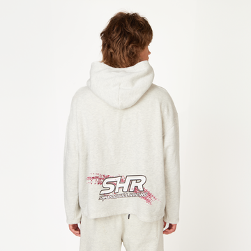 Dove Grey SHR Racing Hoodie - ShadowHillUSA
