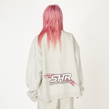 Dove Grey SHR Racing Crewneck - ShadowHillUSA