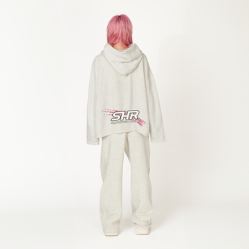 Dove Grey SHR Racing Hoodie - ShadowHillUSA