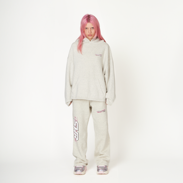 Dove Grey SHR Racing Hoodie - ShadowHillUSA