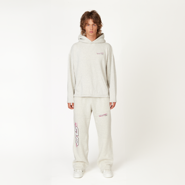 Dove Grey SHR Racing Hoodie - ShadowHillUSA