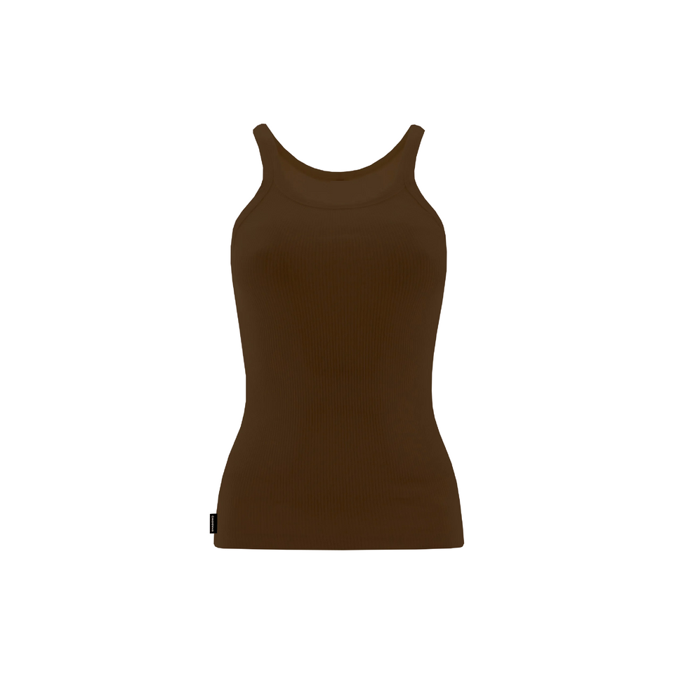 EVERYDAY CLASSIC BROWN TANK TOP