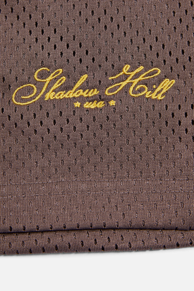Mocha Brown All-Star Script Short