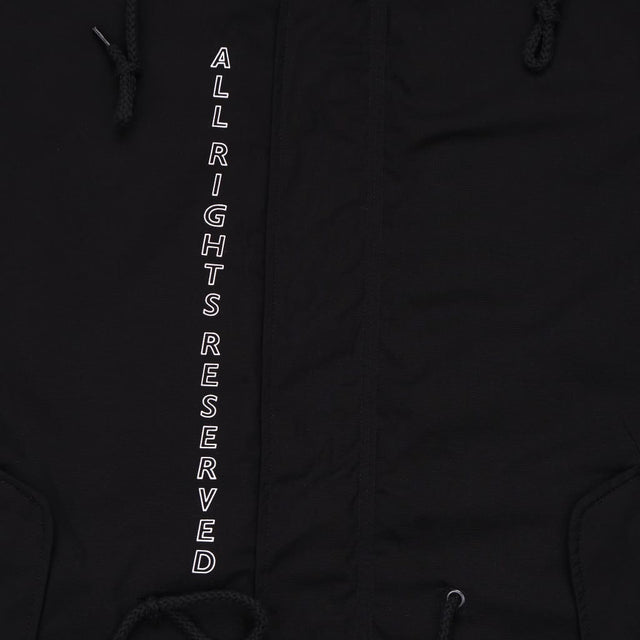 BLACK FORESHADOW FISHTAIL PARKA
