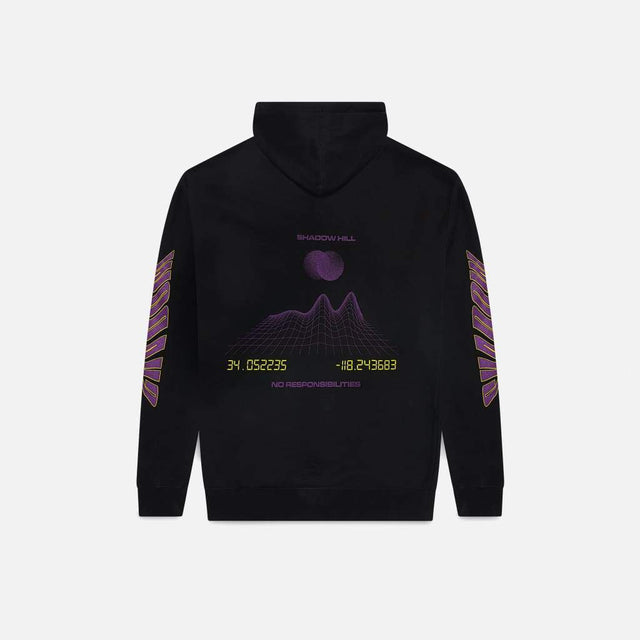 BLACK LAVA ZIP-UP HOODIE