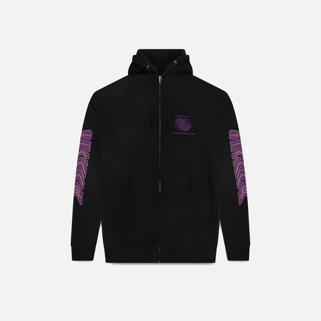 BLACK LAVA ZIP-UP HOODIE