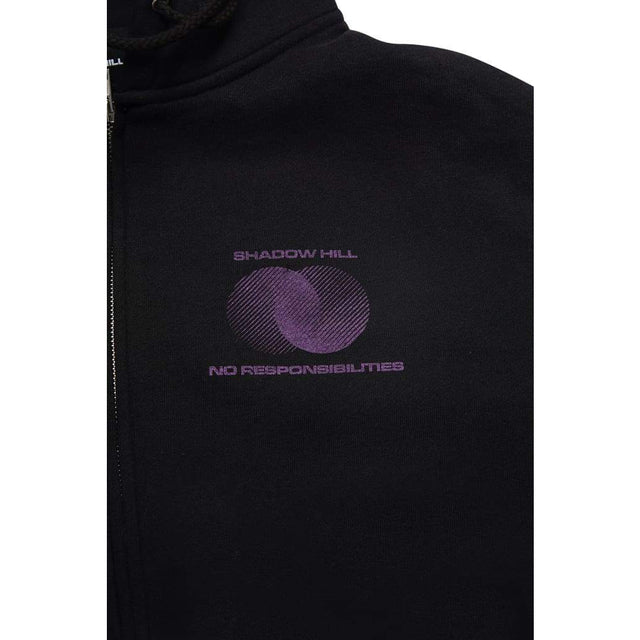 BLACK LAVA ZIP-UP HOODIE