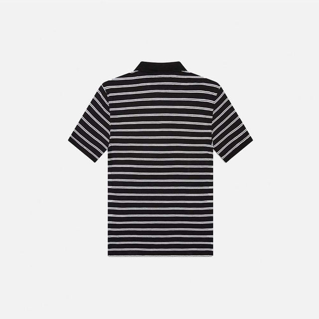BLACK STRIPED POLO
