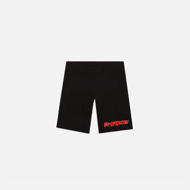 BLACK TETRIS BIKER SHORTS