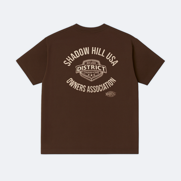 Vintage Brown District Champion Short Sleeve T-Shirt - ShadowHillUSA