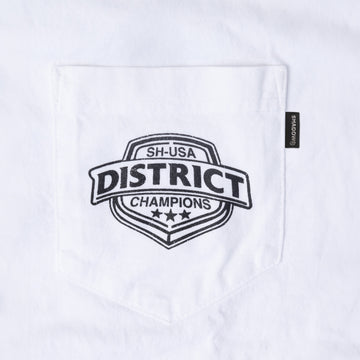 Vintage White District Champion Short Sleeve T-Shirt - ShadowHillUSA
