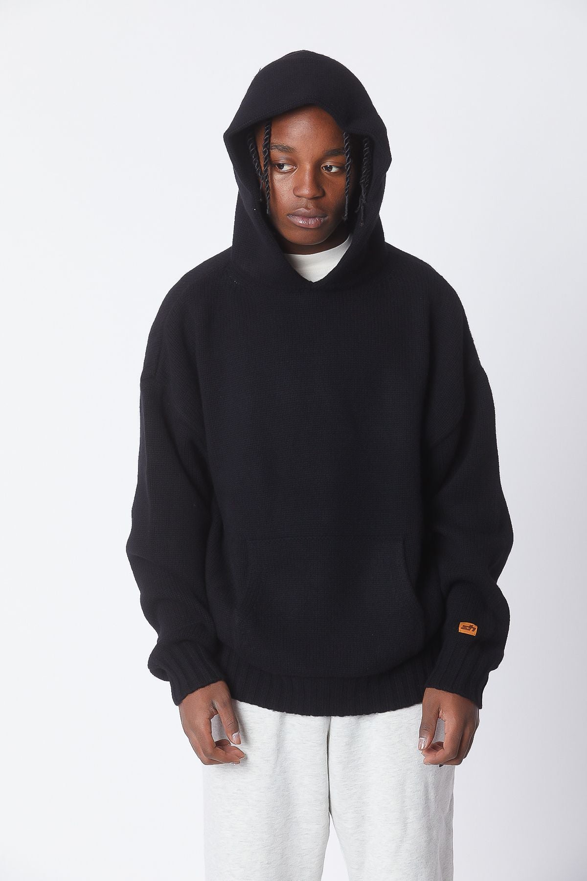 Cashmere black hoodie best sale