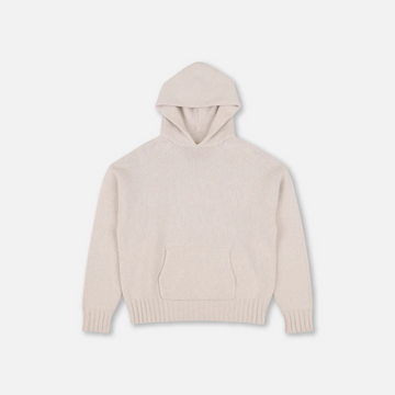 OATMEAL CASHMERE KNIT HOODIE - ShadowHillUSA