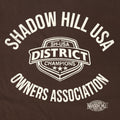 Vintage Brown District Champion Baby Tee - ShadowHillUSA