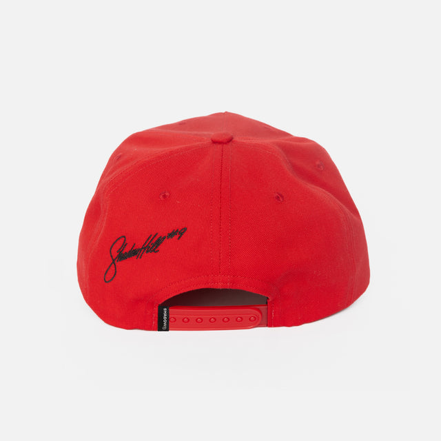 TWO TONE RED CHAMPION SNAPBACK