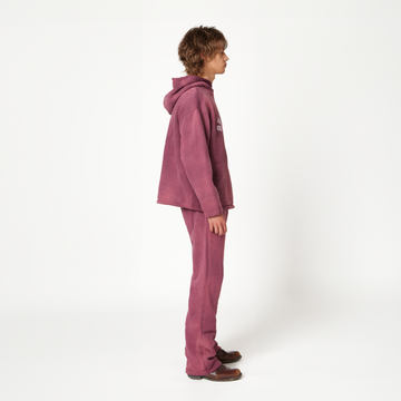 Vintage Burgundy Blue Jeans Hoodie - ShadowHillUSA