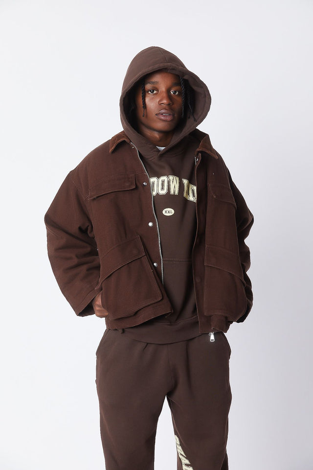 FADED ARC BROWN HOODIE