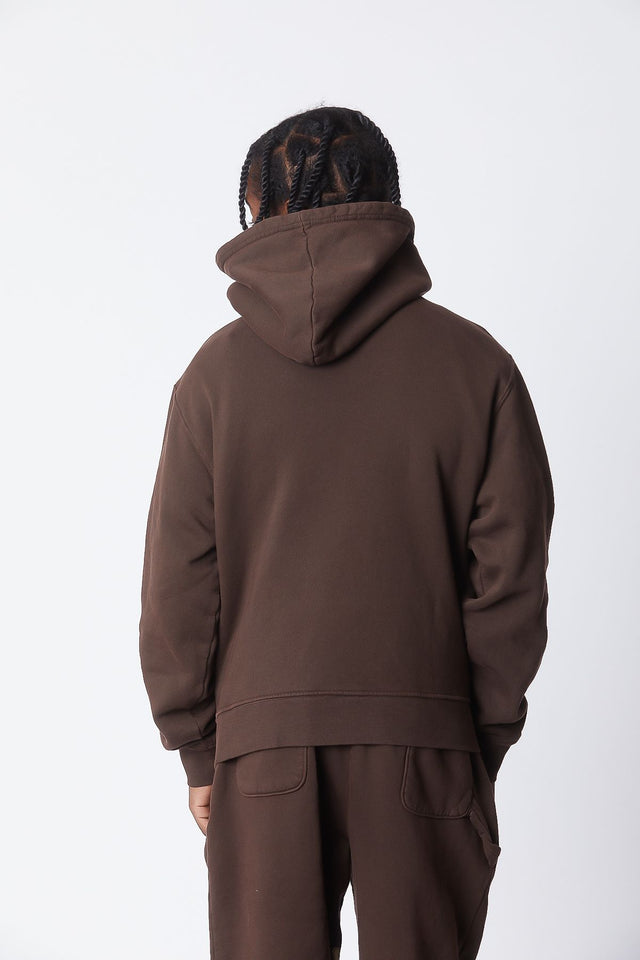 FADED ARC BROWN HOODIE