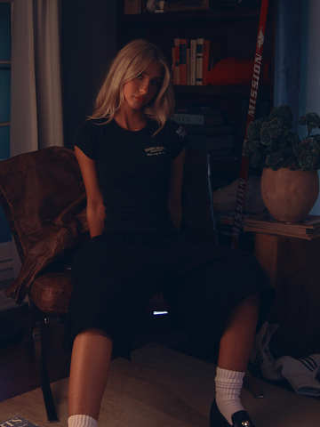 Vintage Black Tobacco Baby Tee - ShadowHillUSA