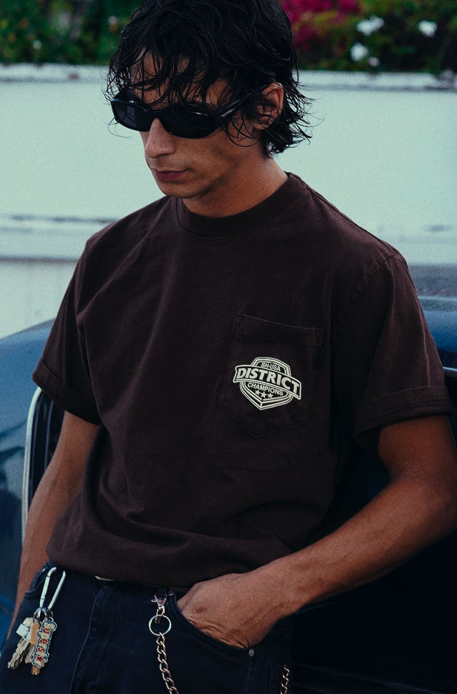 Vintage Brown District Champion Short Sleeve T-Shirt