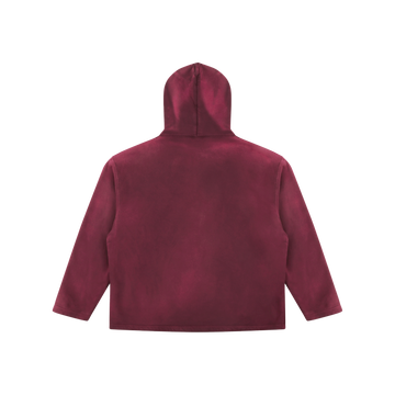 Vintage Burgundy Blue Jeans Hoodie - ShadowHillUSA