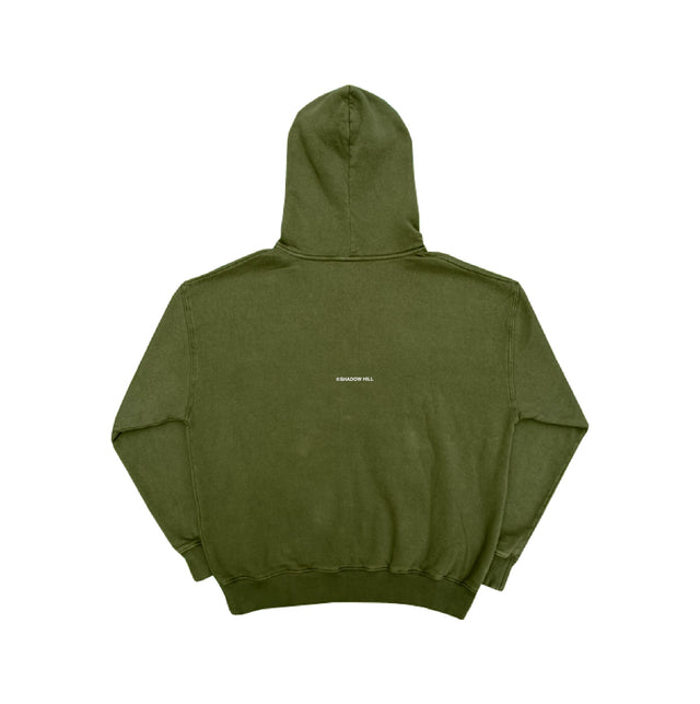 VINTAGE OLIVE THERMAL LINED ZIP-UP