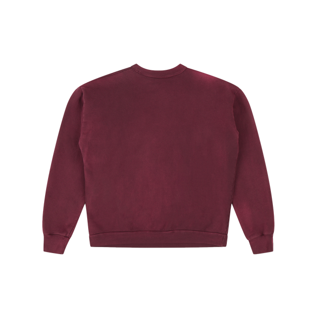 Vintage Burgundy Blue Jeans Crewneck