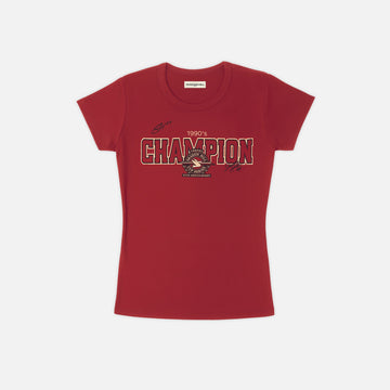 Vintage Red Champion Baby Tee - ShadowHillUSA