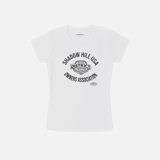 Vintage White District Champion Baby Tee