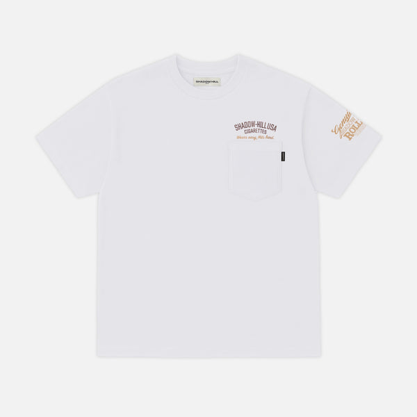 Vintage White Tobacco Short Sleeve Boxy T-Shirt