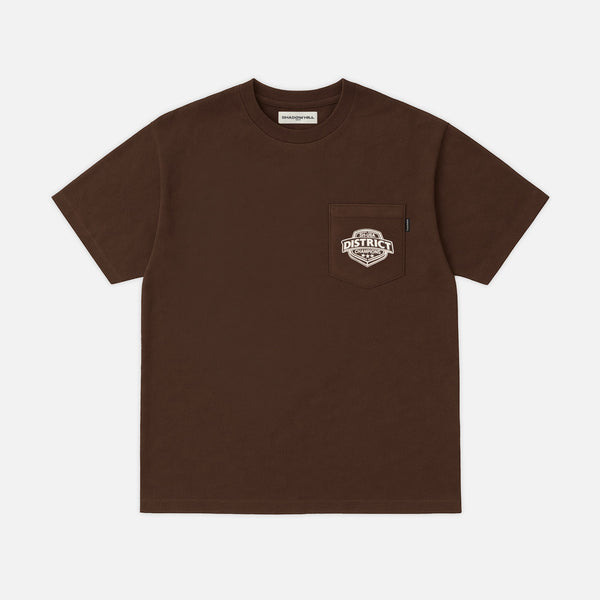 Vintage Brown District Champion Short Sleeve Boxy T-Shirt