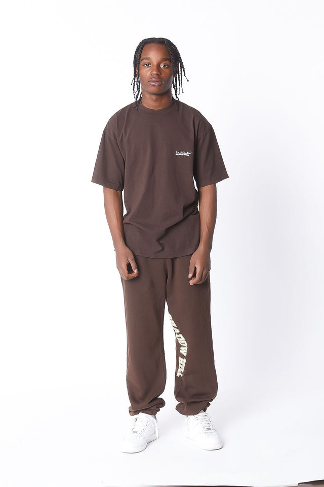 FADED ARC BROWN SWEATPANTS