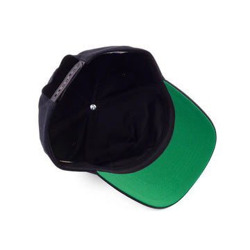 Black Shadow Hill Sunday Rally cap with red and yellow embroidery and a white signature on the brim