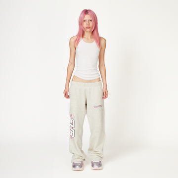 Dove Grey SHR Racing Sweatpants - ShadowHillUSA