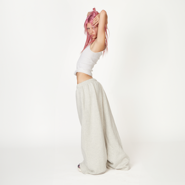Super Wide Blank Ash Sweatpants - ShadowHillUSA