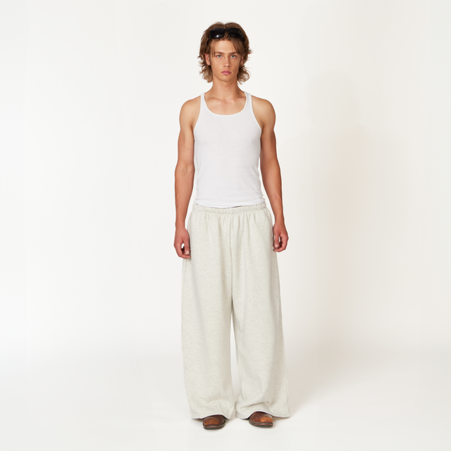 Super Wide Blank Ash Sweatpants