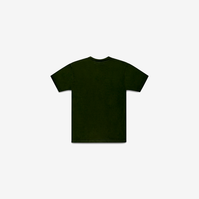 OLIVE SCRIPT T-SHIRT