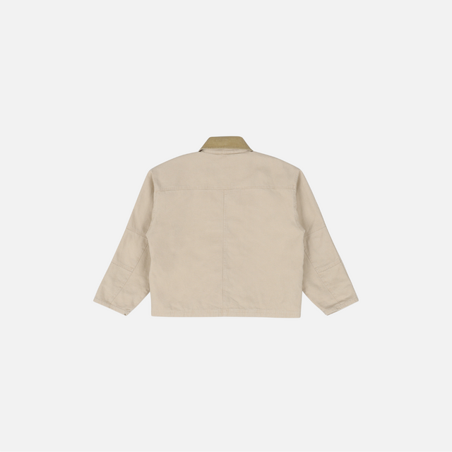 KHAKI 4 POCKET CANVAS CARGO JACKET