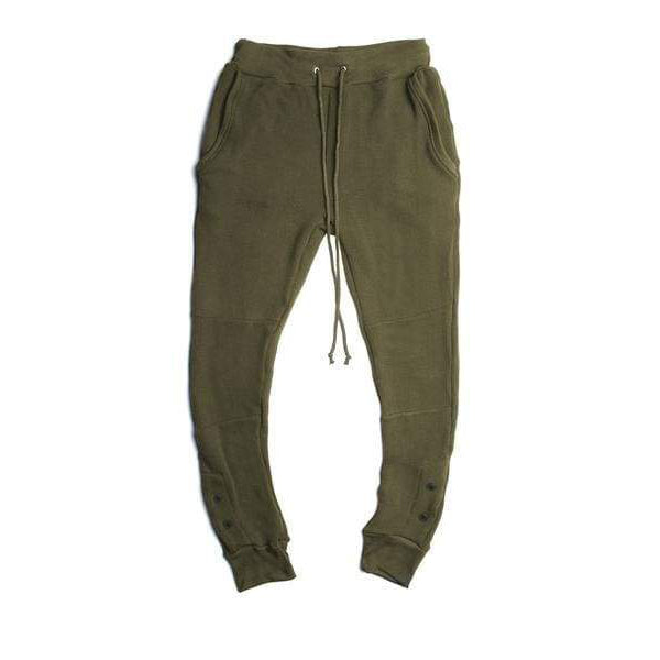 ANTIQUE OLIVE THERMAL SWEATPANTS