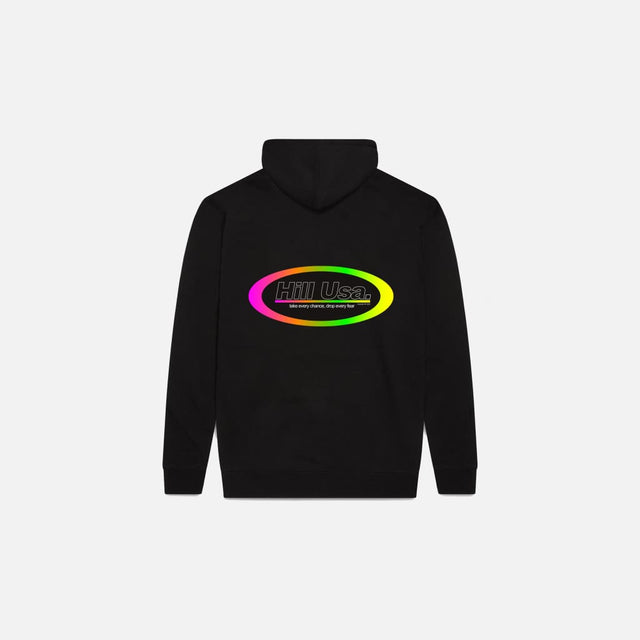 Black Rainbow pullover hoodie