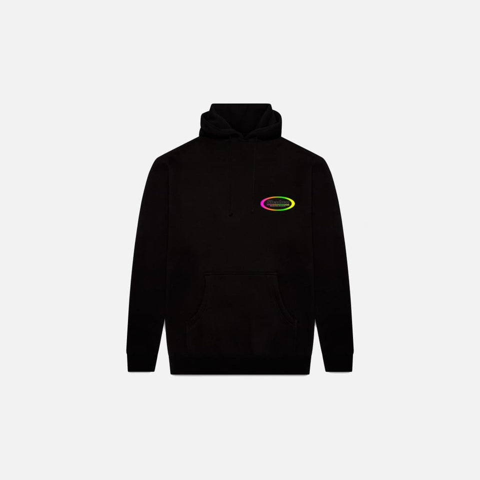 Black Rainbow pullover hoodie
