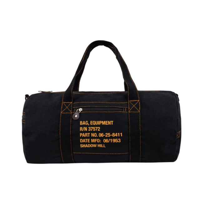 BLACK TRAVEL DUFFLE BAG